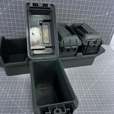 Vital Impact Ammo Cans with Tote Tray, NEW 