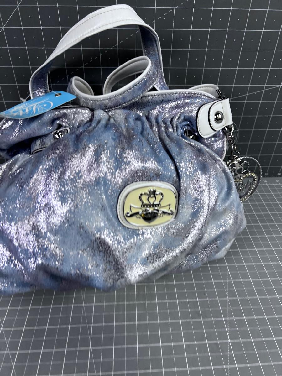 Kathy Van Zeeland PURSE Sparkle Blue Bell NEW