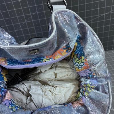 Kathy Van Zeeland PURSE Sparkle Blue Bell NEW 