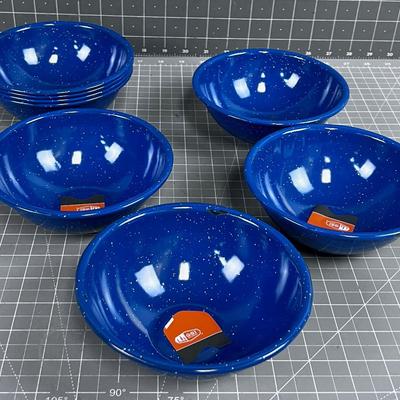 8 GSI Graniteware Bowls 