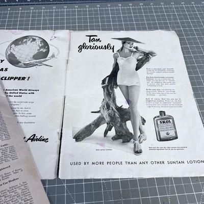 Miss Universe Beauty Pageant Program 1952