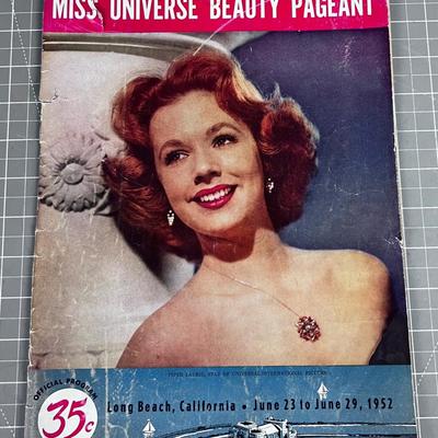 Miss Universe Beauty Pageant Program 1952