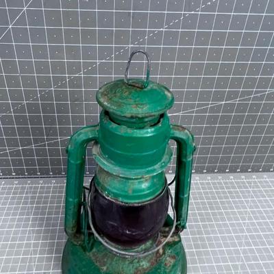 Rustic DITZ Deitz Green and Red Glass, 