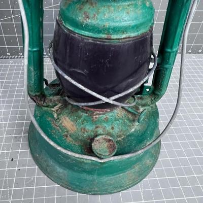 Rustic DITZ Deitz Green and Red Glass, 
