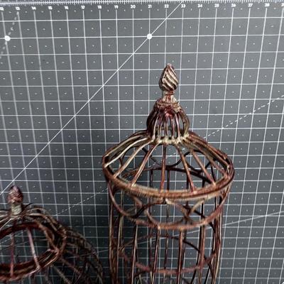 2 Wrought Iron Candle Holders 