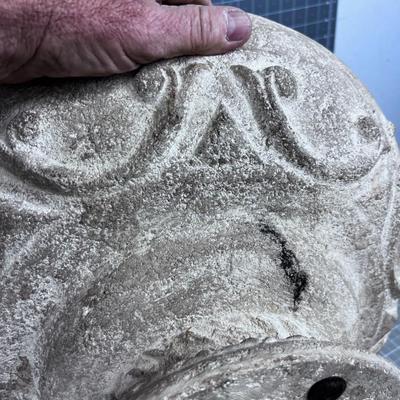 Bird Bath Or Ginormous Heavy Fruit Bowl