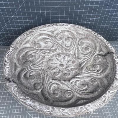 Bird Bath Or Ginormous Heavy Fruit Bowl