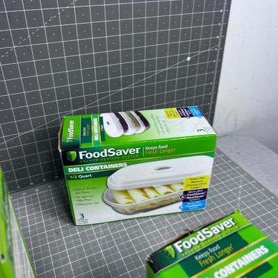 3 New Food Saver Containers NEW 