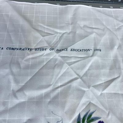 WOW! Silk Scarf by Chiyoe Mutsumoto Dated 1976 
