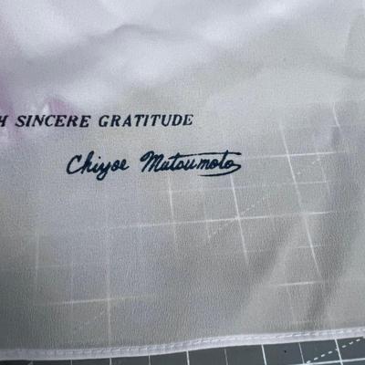 WOW! Silk Scarf by Chiyoe Mutsumoto Dated 1976 