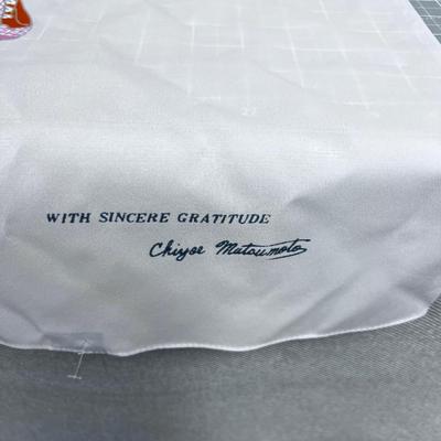 WOW! Silk Scarf by Chiyoe Mutsumoto Dated 1976 