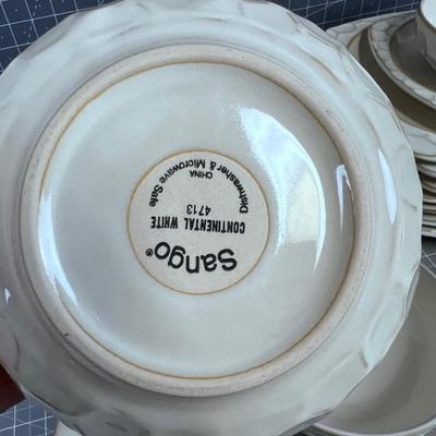 SANGO Continental White Not complete Dinner set