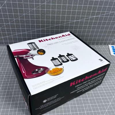 Kitchen Aid Prep Attachments for Salad and Shredding. NICE