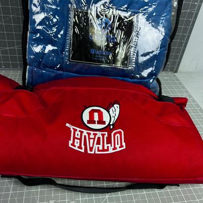 New USANA And A U of U Stadium Blanket 