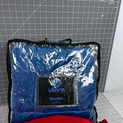 New USANA And A U of U Stadium Blanket 