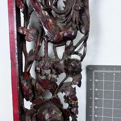 CARVED Chinese Mantel or Window 3 Piece WOW!!!! 