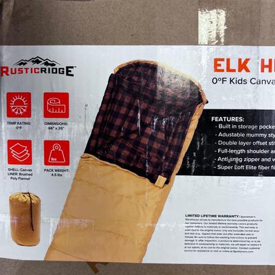 RUSTIC RIDGE Elk Hunters Sleeping Bag, Kids Size