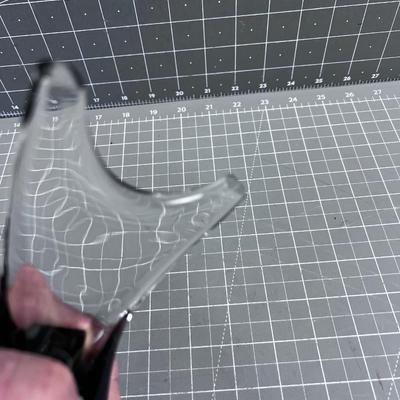 Crystal Dolphin Large 17" long GLASS~~