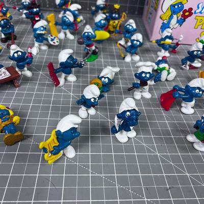 Large Collection of SMURFS - IT TAKES A VILLAGE!