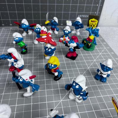 Large Collection of SMURFS - IT TAKES A VILLAGE!