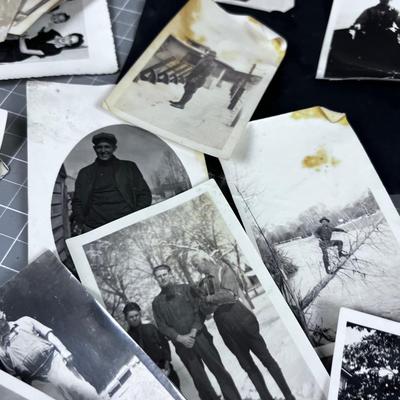 BELOVED Pile of Old Black and White Photos 