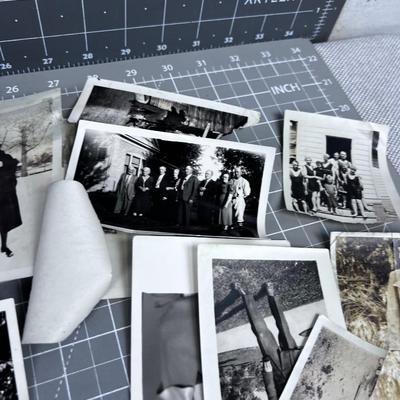 BELOVED Pile of Old Black and White Photos 