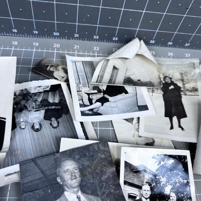 BELOVED Pile of Old Black and White Photos 