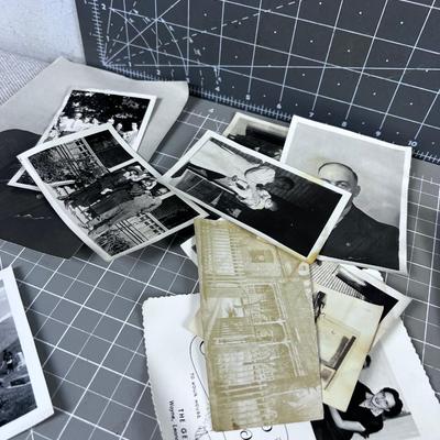 BELOVED Pile of Old Black and White Photos 