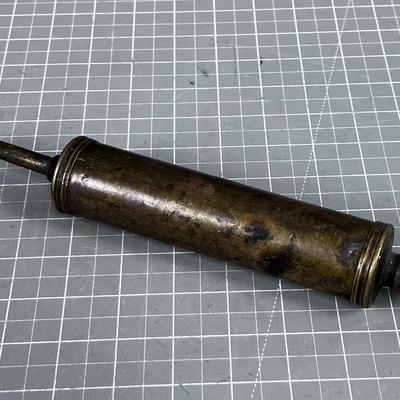 Antique Oiler or Grease Gun,  Brass