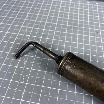 Antique Oiler or Grease Gun,  Brass