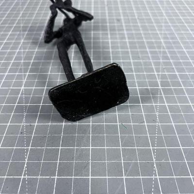 Bronze Trombone Sculpture