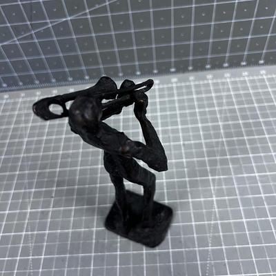 Bronze Trombone Sculpture
