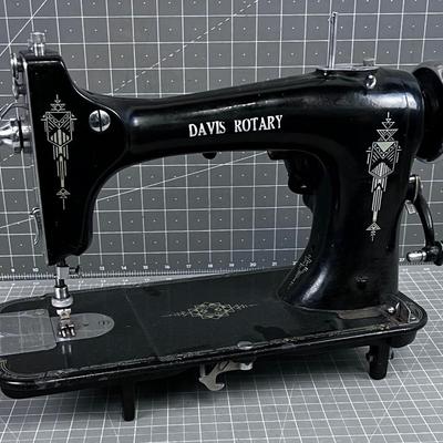 Davis Rotary Sewing Machine, Antique 