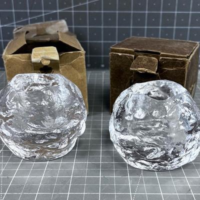 Kosta Boda in Original Box, Candle Votive Holders
