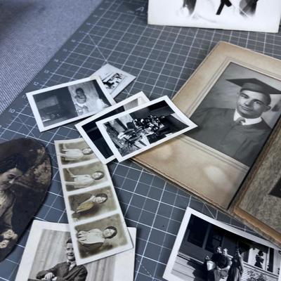 Antique and Vintage PHOTO lot, including "In the Dog House with Spot" (also ORIGINAL)  