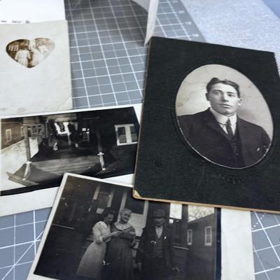 Antique and Vintage PHOTO lot, including "In the Dog House with Spot" (also ORIGINAL)  
