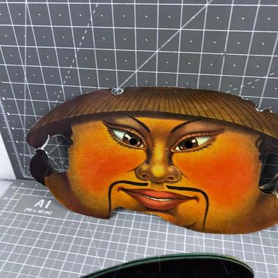 Antique Reproduction PAPER Masks (4) 