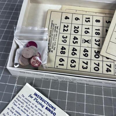BINGO Was her name! WOOD Antique Set 