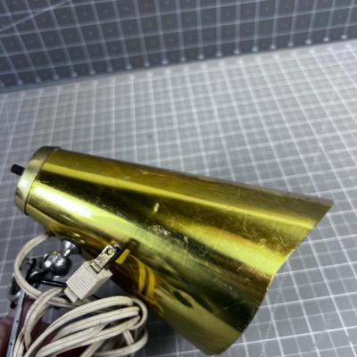 MID CENTURY Gold, Clip on Light