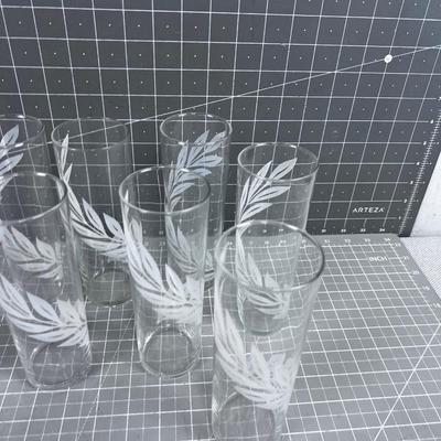 (9) VINTAGE Vodka Collins or Ice Tea Glasses 