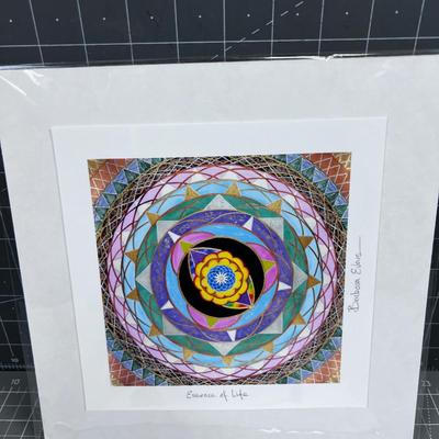 (2) Mandala Drawings by BARBARA EVANS 