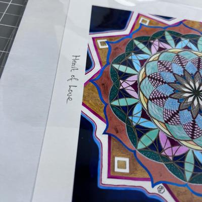 (2) Mandala Drawings by BARBARA EVANS 