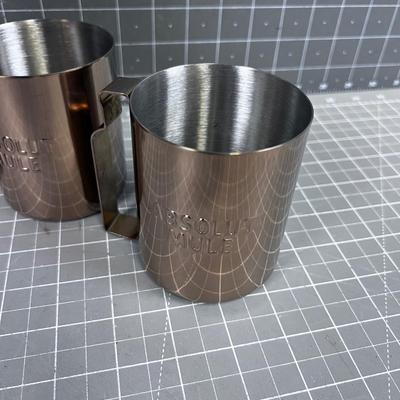 Absolute Moscow MULE Metal Cups 
