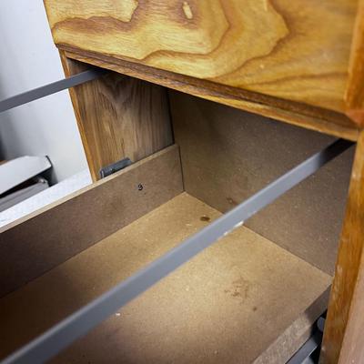 Oak 2 Drawer Filing Cabinet 