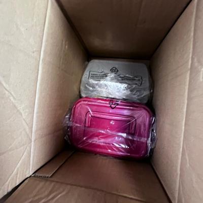 Pile in a box of  Mis - Match NEW & Used Lock & Lock 