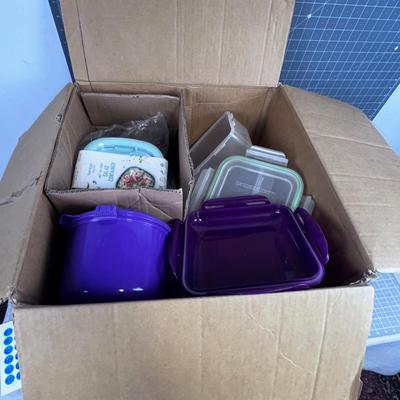 Pile in a box of  Mis - Match NEW & Used Lock & Lock 