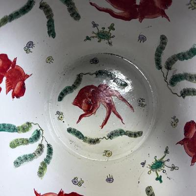 KOI Bowl Planter w/Stand Chinese