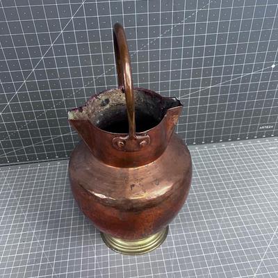 Hammered Copper Water Jug