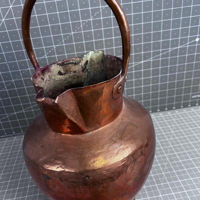 Hammered Copper Water Jug