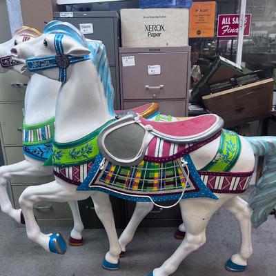 Ride-A-Pony Pair of Carousel Horses (2) 